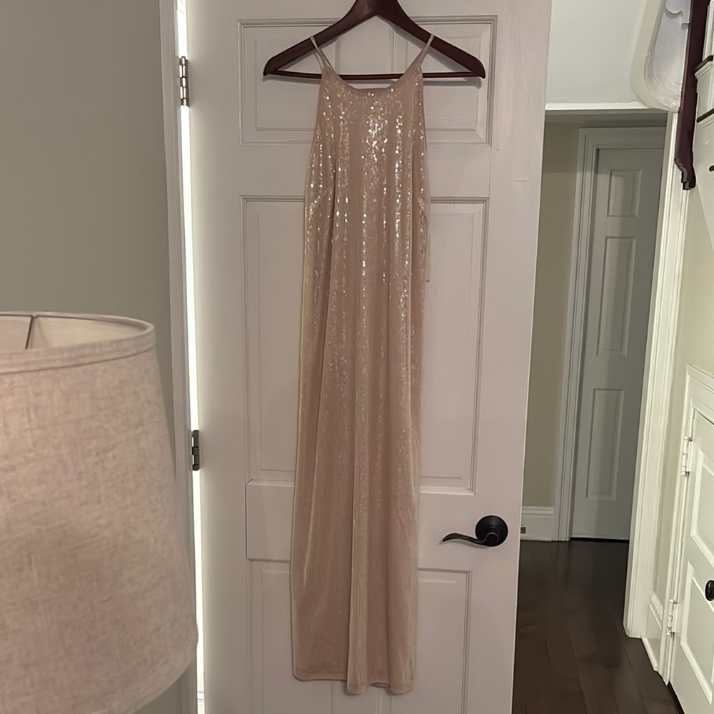 A New Day Sequin Maxi Dress - Champagne